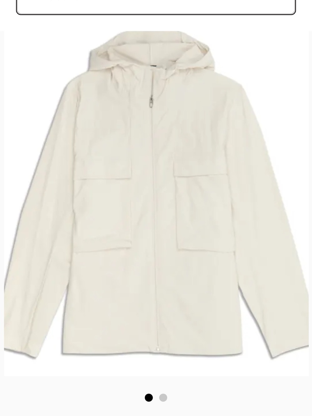 EUC Lululemon Stretch Cargo Jacket. Color is Bone ( off white). Size is Large